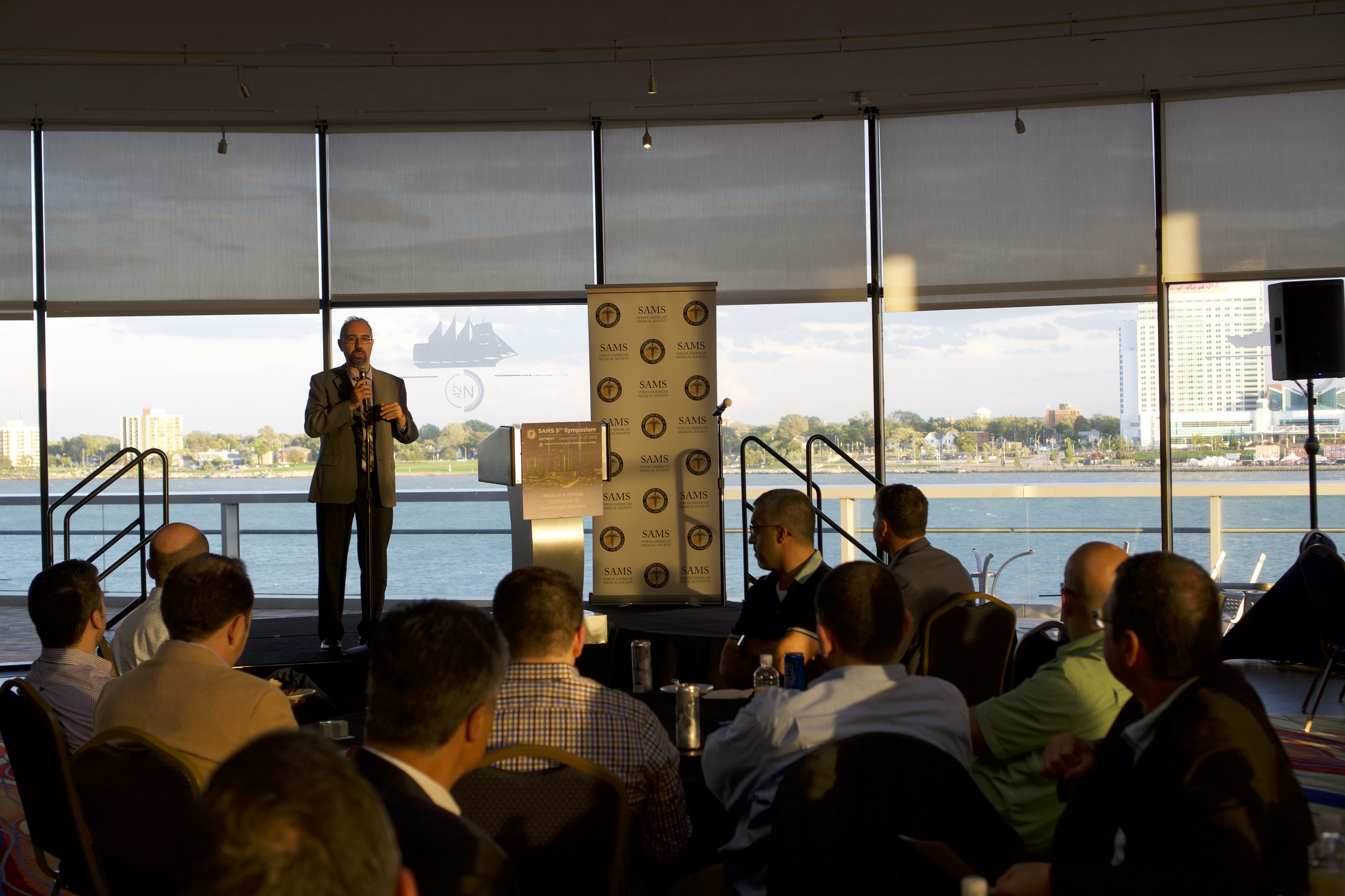 Symposium Chair Dr. Iyad Azrak Welcomes Guests at the Opening Ceremony Symposium Chair Dr. Iyad Azrak Welcomes Guests at the Opening Ceremony